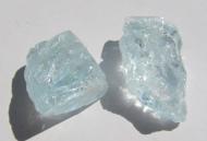 Aquamarin, 2 Kristalle 14,4 Ct., Schleifware 